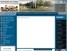 Tablet Screenshot of defensorianqn.org